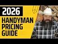 2026 Handyman Pricing Guide - My Exact System Revealed