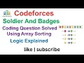 Codeforces - Soldier And Badges