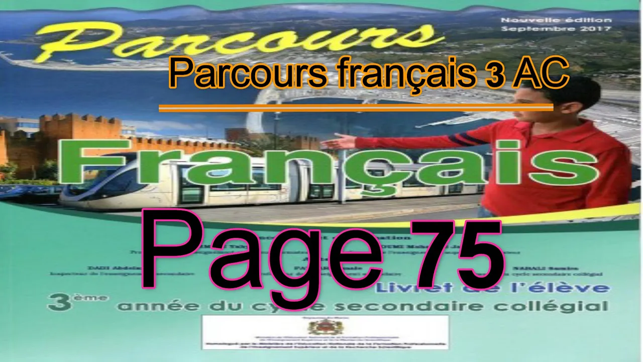 parcours français 3AC page 75 3ème année collège/parcours page:75 langue les registres de langue