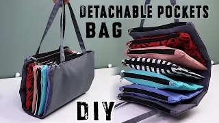 DIY Detachable Ultimate Multipocketed Travel Organizer Bag Beginner Friendly Tutorial