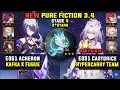 E0 Acheron Carry W/ Kafka\u0026 E0 Castorice Carry (3 Stars) NEW Pure Fiction 4 Honkai Star Rail 3.4