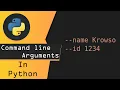 Python Parsing Command Line Arguments