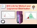 B10 LIfe for Weibull and Lognormal Distributions