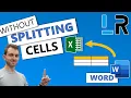 Copy Word Table To Excel Without Splitting Cells - 1 MINUTE