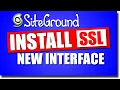 SiteGround Install Let s Encrypt SSL Certificate - New Interface Tutorial