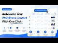 NEW Automate Your WordPress AI Workflow With One Click No More Copy Paste