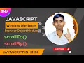 JavaScript BOM scrollTo and scrollBy Method tutorial in Hindi