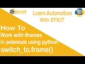 How to handle iframes in Selenium python Lesson Urdu Hindi Frames iFrames