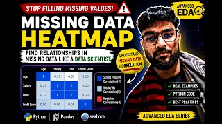Advanced EDA Missing Data Heatmap in Python Understand Missing Value Correlation