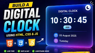 Create a Digital Clock using Html and CSS