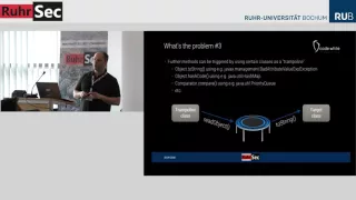 RuhrSec 2016 Java deserialization vulnerabilities - The forgotten bug class Matthias Kaiser