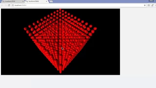 how to make 3d box with sphere in python by using vpython