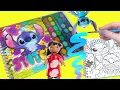 Lilo and Stitch Movie DIY Water Painting Coloring Book with Dolls