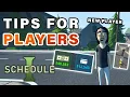 Tips and Tricks for New Players Schedule 1