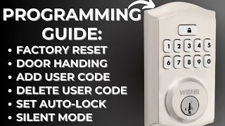 How to Program Weiser SmartCode Traditional Keypad Lock
