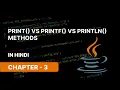 print vs printf vs println method in java NARESH SWAMI