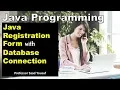 Java Registration Form With Database Connection