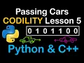 Passing Cars in Python and C Codility Solutions Lesson 5