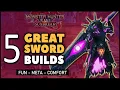 MHR Sunbreak Top Greatsword Builds Fun - Meta
