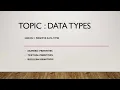 CSC 301 lesson 1