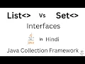 Difference between Set and List in Java List and Set Interfaces in Java