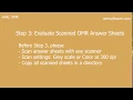 Step 3 Evaluate Process scanned OMR sheets