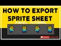 Piskel to Export Sprite Sheet Como exportar una hoja de Art