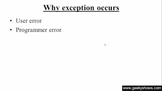 173 Why Exceptions Occurs in Java Programming Hindi