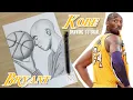 How To Draw Kobe Bryant The Black Mamba Basketball player drawing
