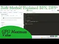 Maximum Value GFG POTD Both Method Explained BFS DFS Hindi All Doubt Solved
