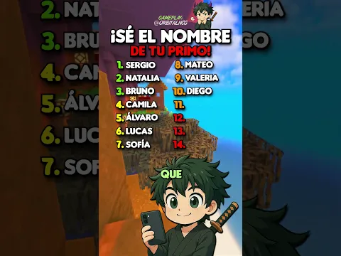 ¡SI DIGO EL NOMBRE DE TU PRIMO, ESTÁS FUERA DEL VIDEO! 😱 #shorts #minecraft