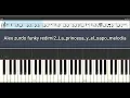 La Princesa Y El Sapo | Alex Zurdo x Redimi2 x Funky piano tutorial