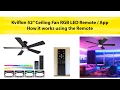 Kviflon 52 inch RGB LED Ceiling Fan Black Blade Finish Model YT-8311-52BKRGB 2 of 2 Review