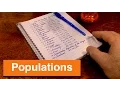 Writing List of Countries by Population - ASMR