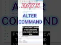 SQL Day 5 ALTER Command DDL in SQL ALTER Command in SQL Add Drop Modify Columns Explained
