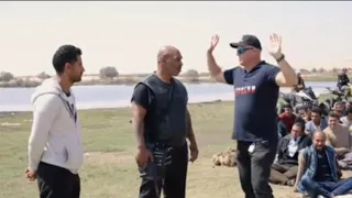 كواليس فيلم حملة فرعون عمرو سعد 