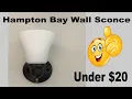 Install Wall Light Hampton Bay Wall Sconce with Switch Light