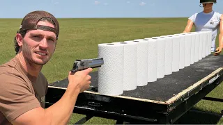 How Many Rolls of Paper Towels to Stop a Bullet?