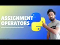 Python operators Basic Assignment operators Learn Python Assignment Operators