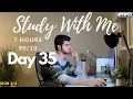 Download Lagu 7 Hour Live Study With Me|Medical Student|90/10 Pomodoro 🍅| Crackling Fire Sounds🔥|Day 35