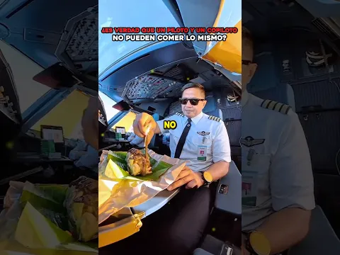 ¿Es verdad que un piloto y un copiloto no pueden comer lo mismo durante el vuelo? ✈️ #aviacion
