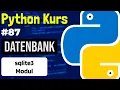 Datenbank in Python verwenden sqlite3 - 087