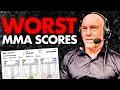The 10 Worst MMA Scorecards Of All Time