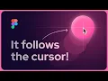 Cursor tracking without plugins Figma tutorial