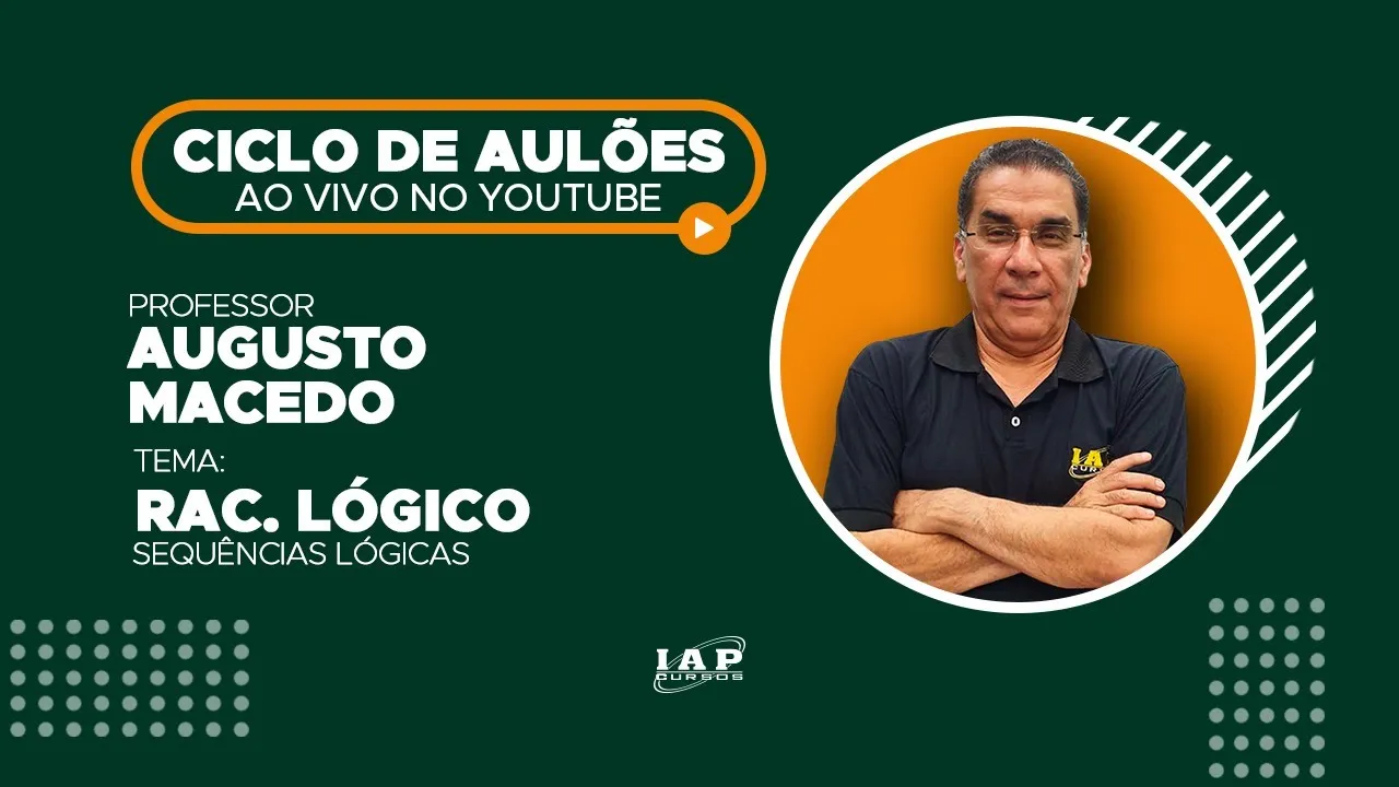 LIVE: SEQUÊNCIAS LÓGICAS - RAC. LÓGICO