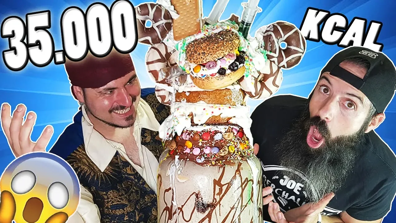 EL INCREIBLE BATIDO DE 35.000 KCAL!!! El Pirata vs Joe Burger 6 