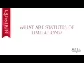 MN Find a Lawyer What are statutes of limitations