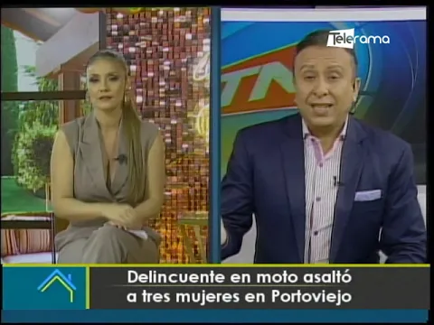 Delincuente en moto asaltó a tres mujeres en Portoviejo