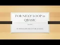 FOR NEXT loop in QBASIC Class 8 ThinkComputer