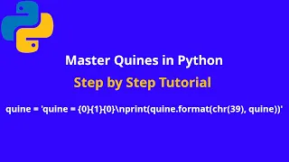 Mastering Quines Write a Self Replicating Program in Python